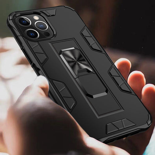 Military Grade Armor Protection Stand Magnetic Feature Case for iPhone